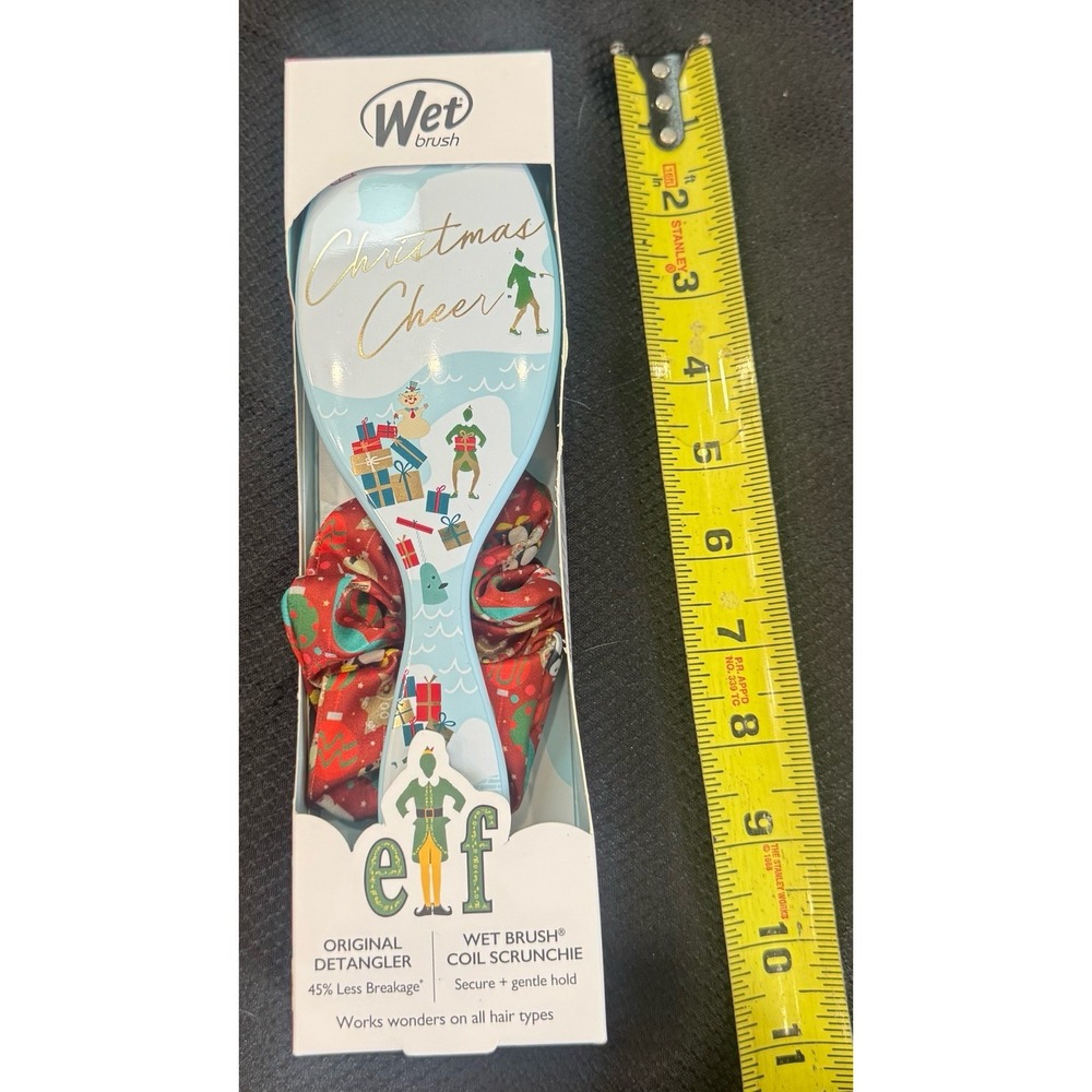 Wet Brush Christmas Cheer Elf  Brush &‎ Scrunchie Duo New